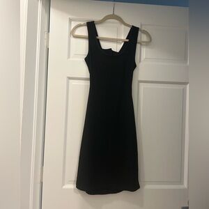 Black mini dress, size M, special occasion, sexy opening